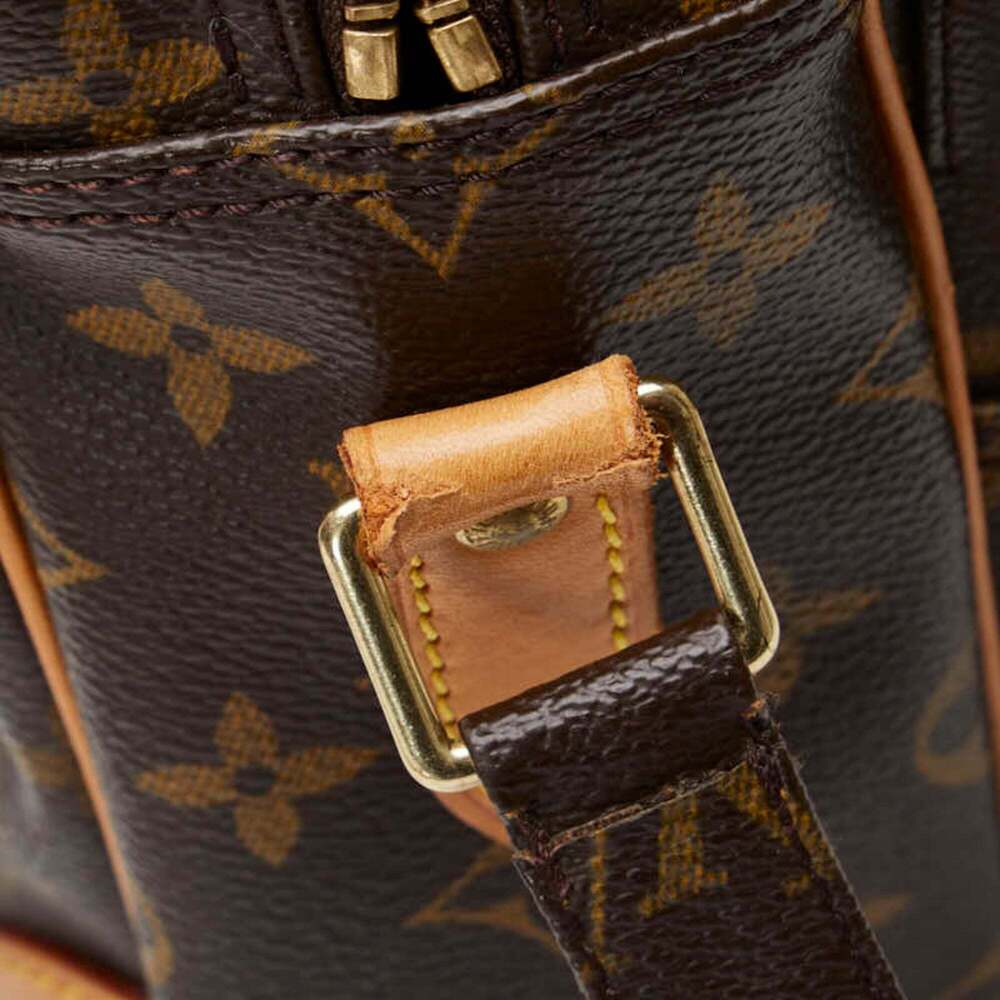 LOUIS VUITTON Authentic Brown Monogram Leather Shoulder Bag - Picture 6 of 11